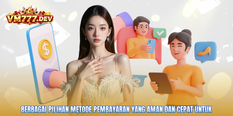 Berbagai pilihan metode pembayaran yang aman dan cepat untuk